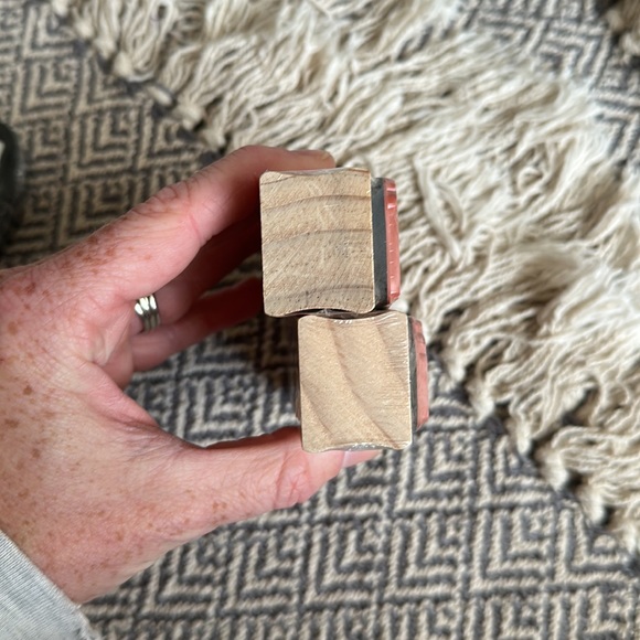 NWT Baby Shower Wood Stamps &Ink Pads | Blue | Black | Scrapbook | Invitations - Picture 7 of 9